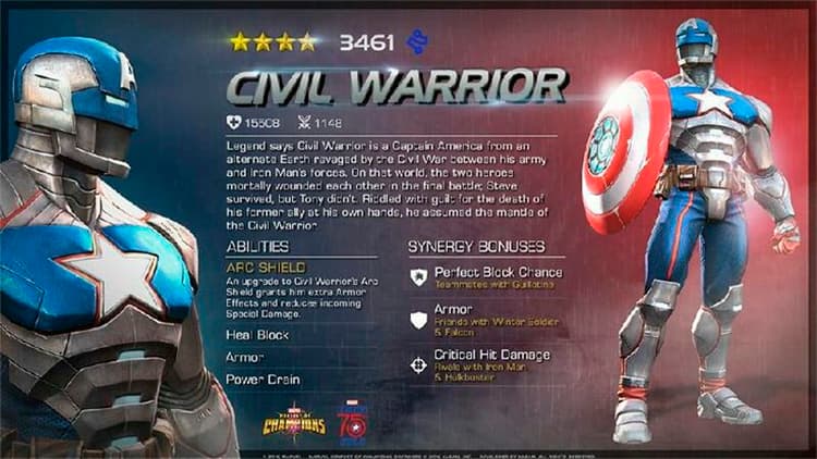 Civil Warrior - Variante Capitán América