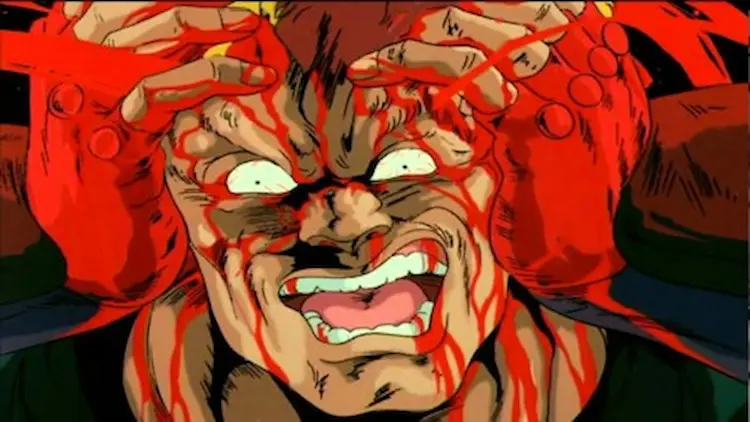 Violencia en El puño de la estrella del norte anime