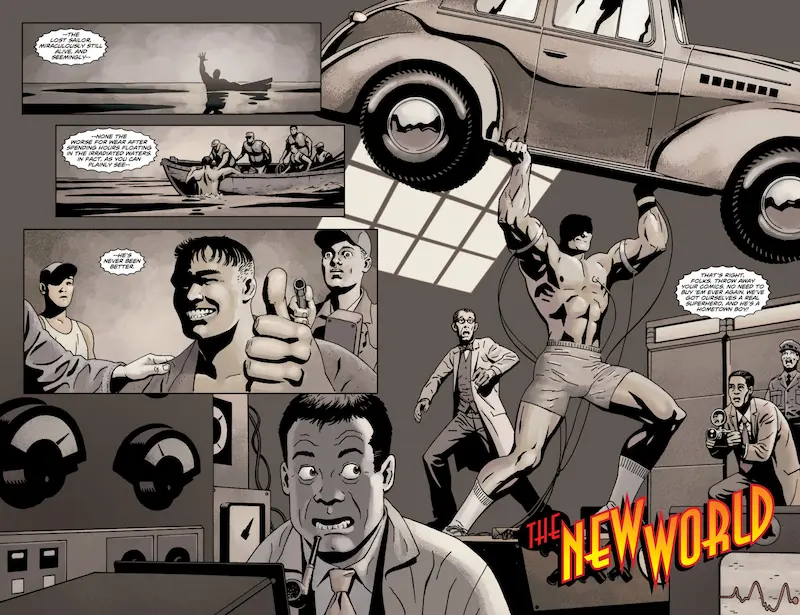 Detalles de The Mighty, el cómic de Peter Tomasi