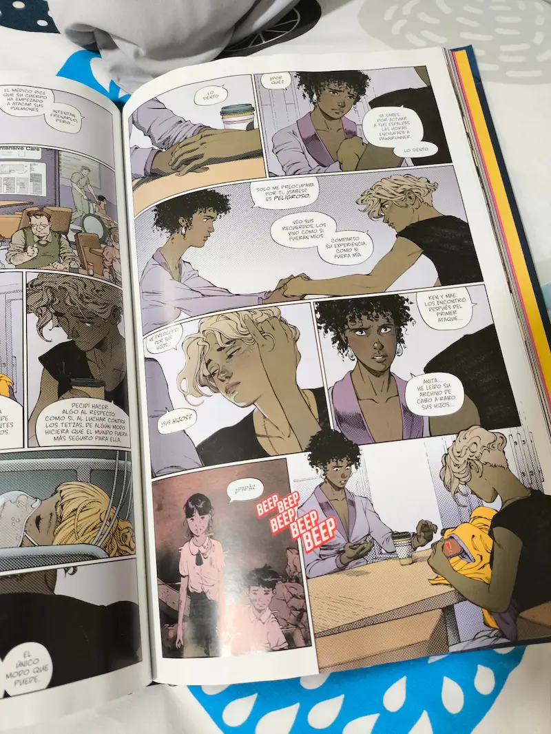 Los personajes del cómic de mechas y kaijus "Dawnrunner"