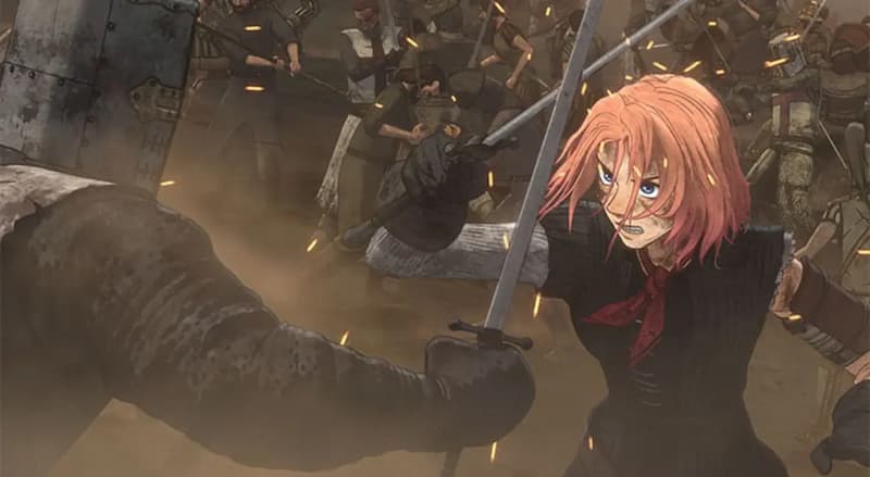 Fotograma de Scarlet, la nueva película anime de Mamoru Hosoda en 2026