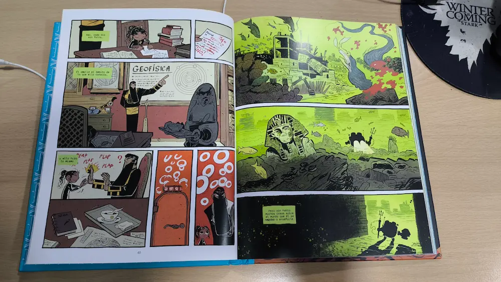 Arona, protagonista del cómic Mobilis: Mi vida con el capitán Nemo - Dibbuks