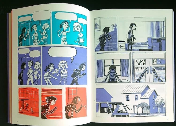 El uso del color en el cómic Pura Locura (Teresa Kopecká y Tomás Kopecky) - Dibbuks Editorial