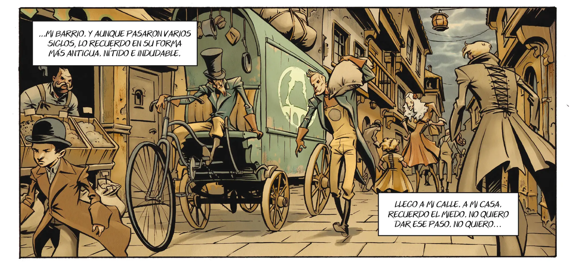 Detalles del cómic Cieloalto de Diego Agrimbau y Pietro (Grafito Editorial)