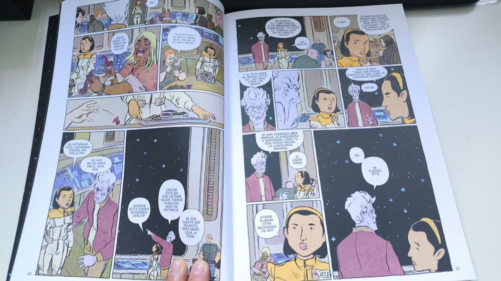 Página del cómic ARCA de Nuevo Nueve en las que aparece Effie, la protagonista de la obra