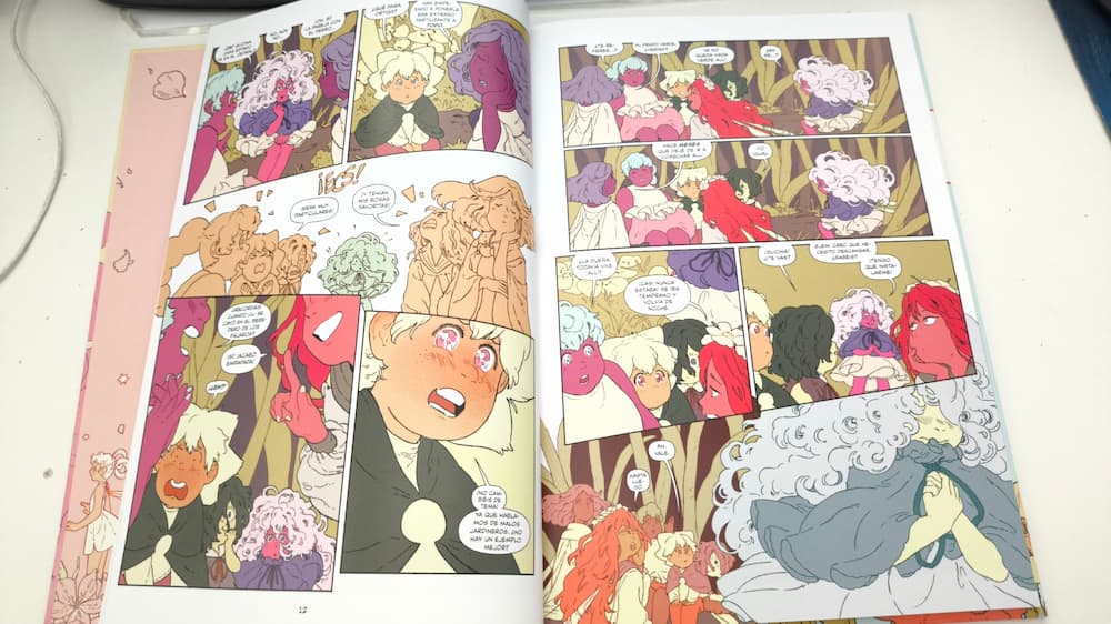Páginas del cómic "El Hada y la Jardinera" (Dibbuks)