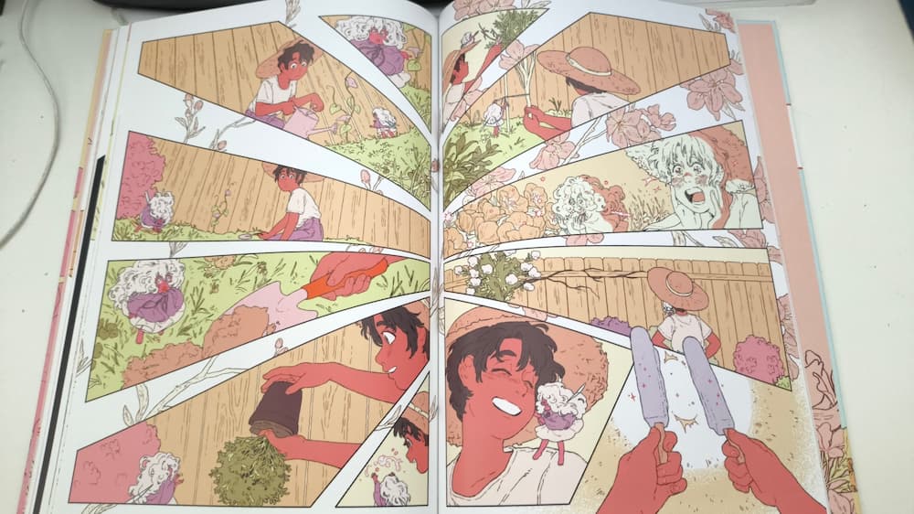 Personajes del cómic "El Hada y la Jardinera" (Dibbuks)