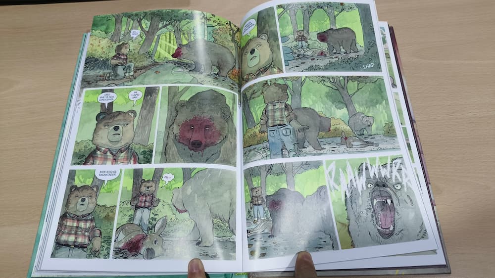 Osa y osos salvajes del cómic Bajo los Arboles, donde nadie te ve | Astiberri | | Patrick Horvath