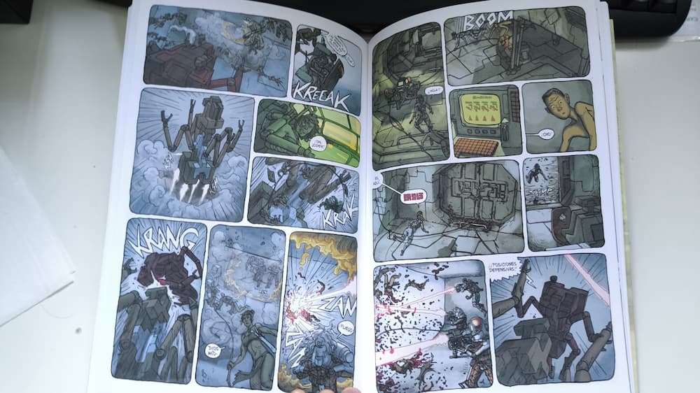 Robots de Habitat, comic de Simon Roy (Grafito Editorial)
