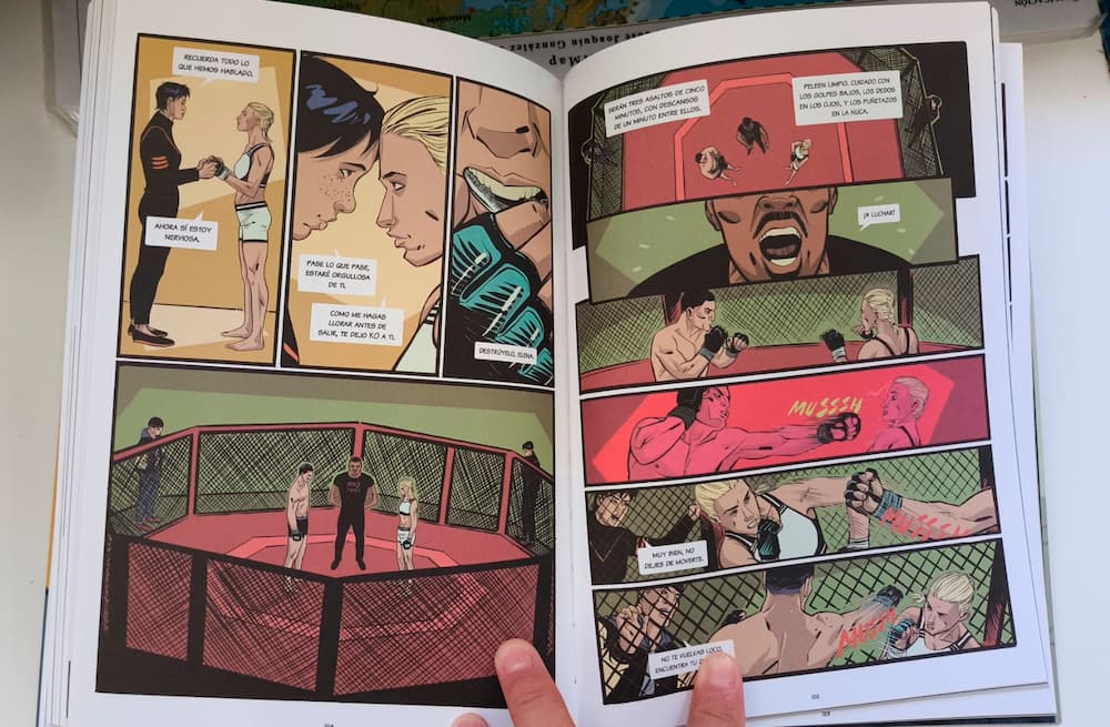 El combate del cómic Voy a partirle la cara a mi jefe (GRAFITO EDITORIAL)