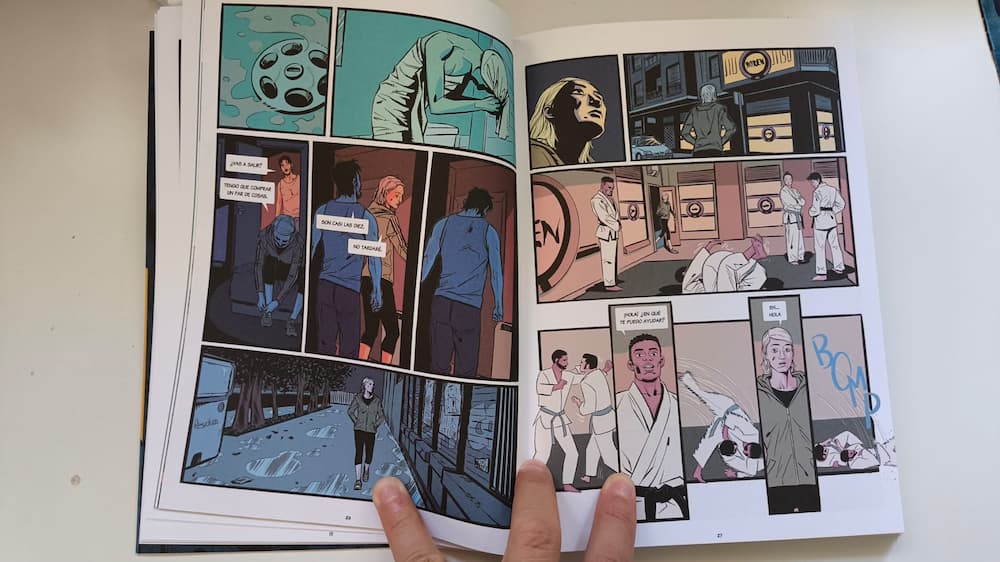 Interiores del cómic Voy a partirle la cara a mi jefe (GRAFITO EDITORIAL)